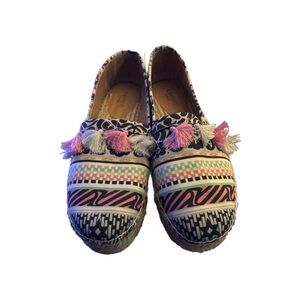 Anthropologie Women's Crown Vintage Kalani Tassel Espadrille Slip-on–Size 9.5